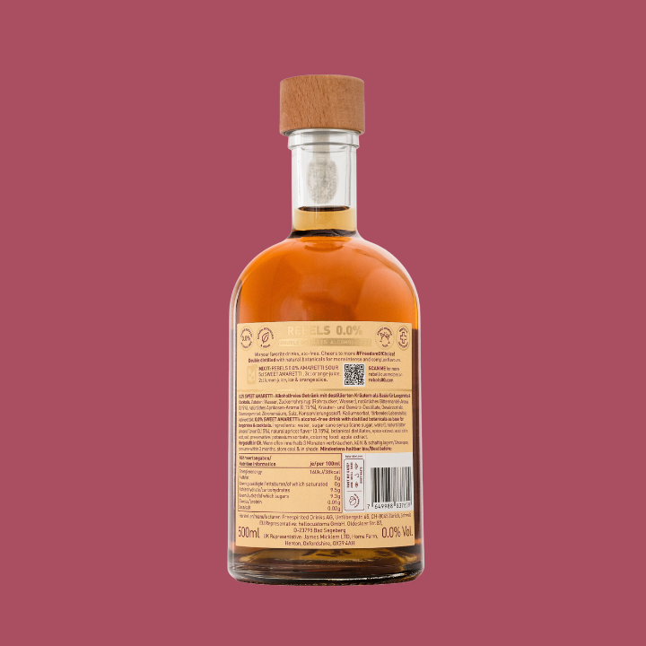 REBELS 0.0% SWEET AMARETTI (alkoholfreier Amaretto)