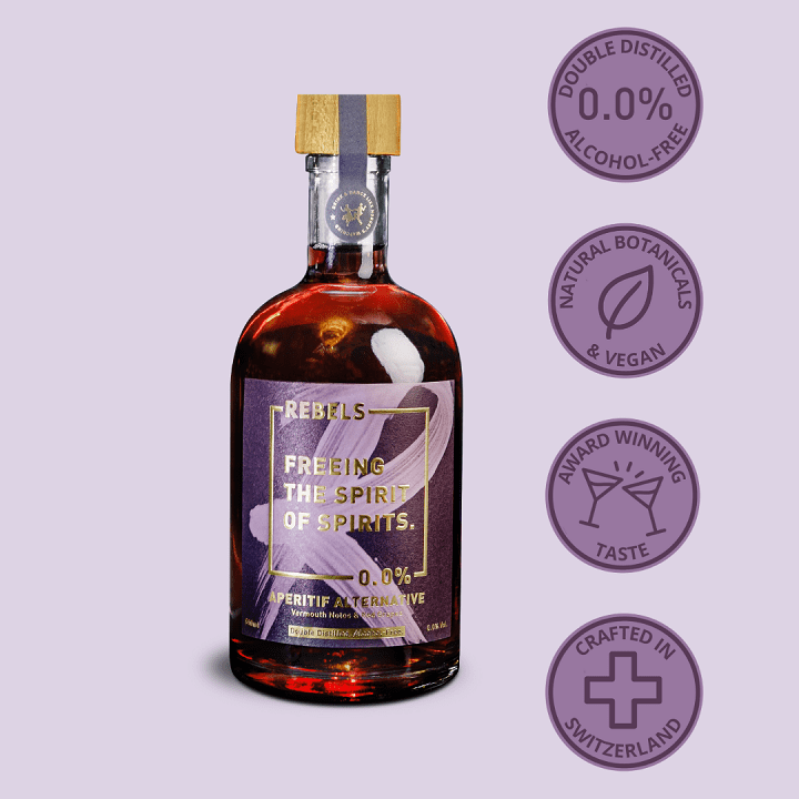 REBELS 0.0% BITTER APERITIF bottle