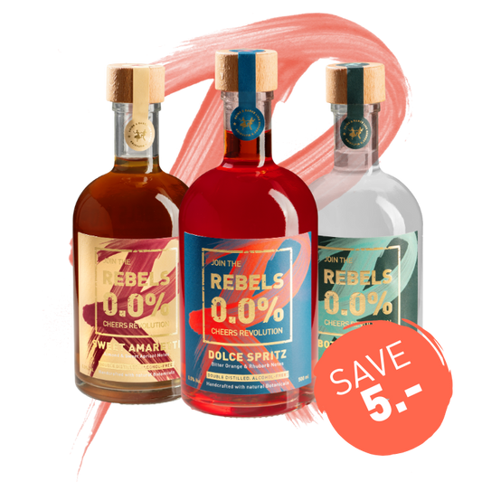 REBELS 0.0% BESTSELLER TRIO mit Spritz (alkoholfrei)