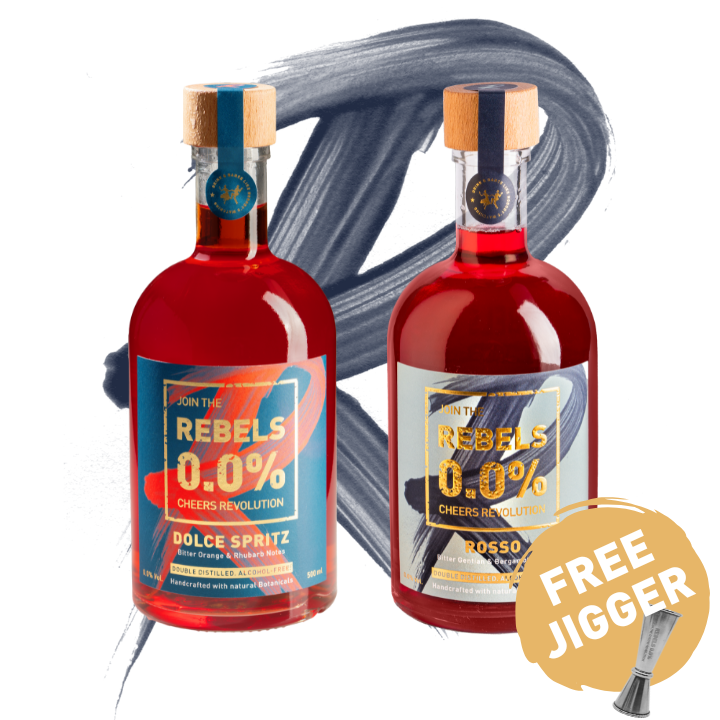 REBELS 0.0% Aperitivo DUO (Dolce Spritz & Botanical Dry) + GRATIS Jigger