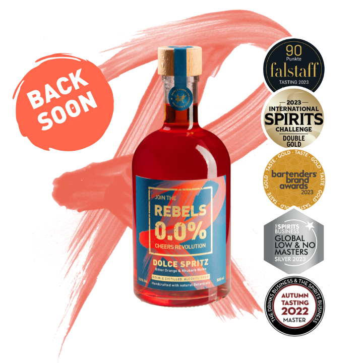 REBELS 0.0% DOLCE SPRITZ (alkoholfreier Spritz) - BALD ZURÜCK