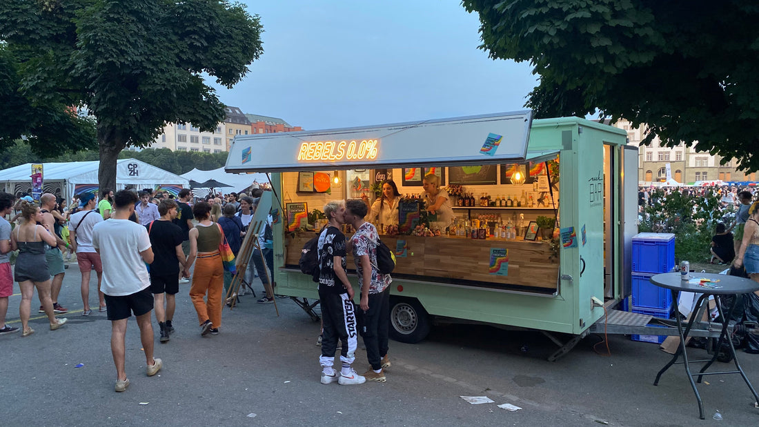FIRST EVER ALCOHOL-FREE BAR AT ZURICH PRIDE FESTIVAL BY REBELS 0.0%