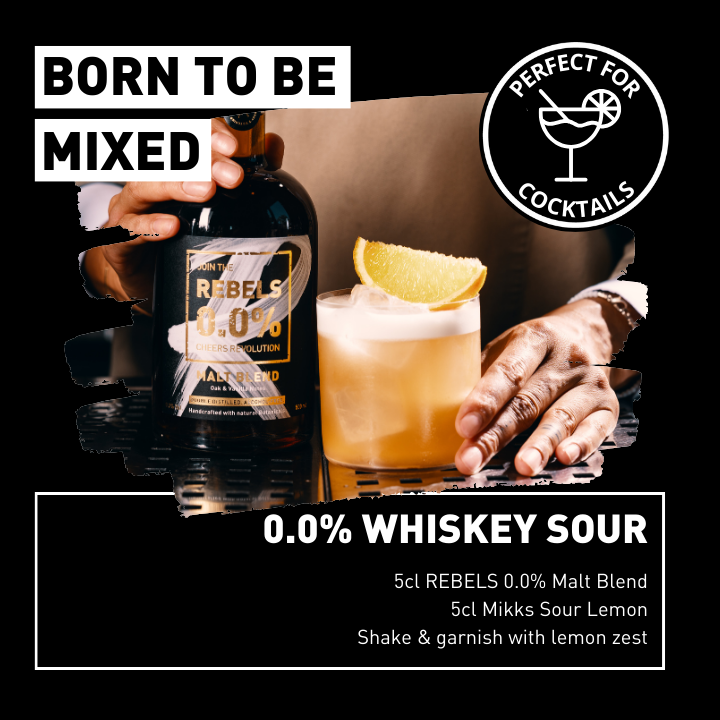 REBELS 0.0% WHISKEY SOUR - Perfect Cocktail Set (alcohol-free)