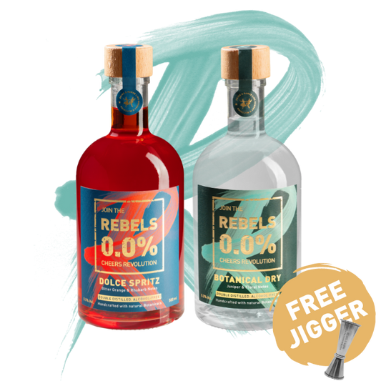 REBELS 0.0% DUO (Dolce Spritz & Botanical Dry) + GRATIS Jigger