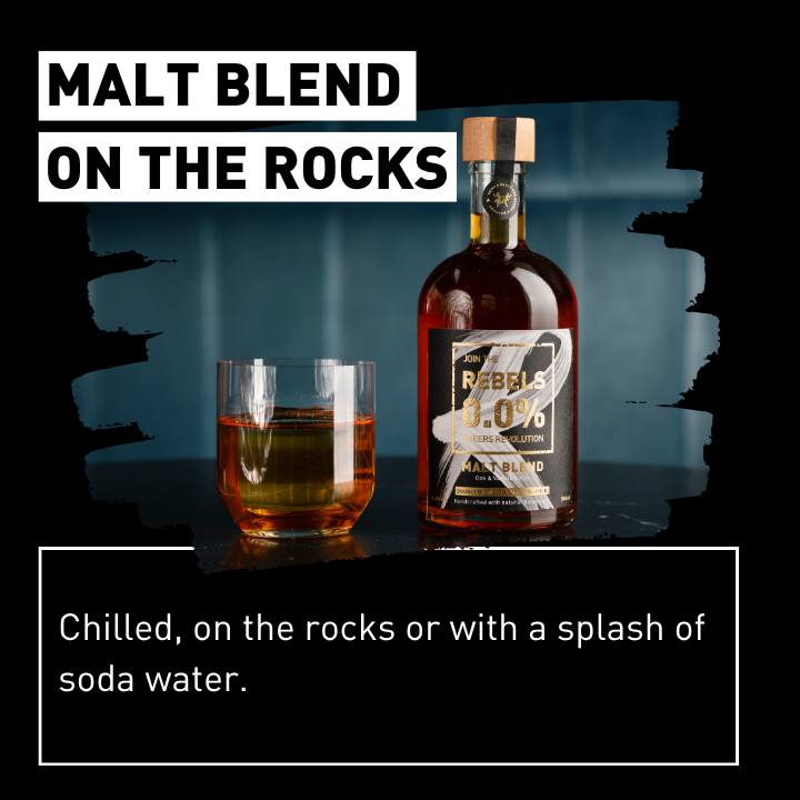 REBELS 0.0% MALT BLEND (alcohol-free dark spirit)
