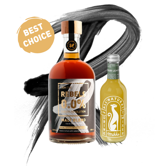 REBELS 0.0% WHISKEY SOUR - Perfect Cocktail Set (alcohol-free)