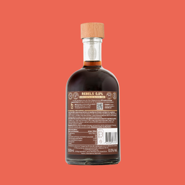 REBELS 0.0% DARK SPICE (alkoholfreie Rum Alternative)
