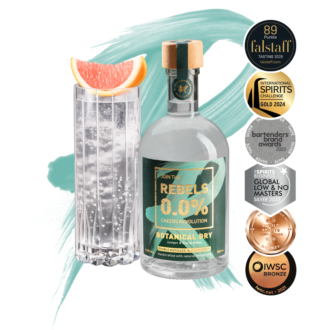 REBELS 0.0% BOTANICAL DRY (alkoholfreier Botanical Spirit)