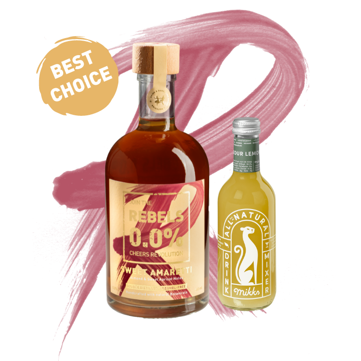 REBELS 0.0% AMARETTO SOUR - Perfektes Cocktail-Set (alkoholfrei)