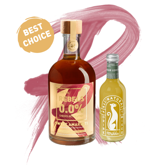 REBELS 0.0% AMARETTO SOUR - Perfektes Cocktail-Set (alkoholfrei)