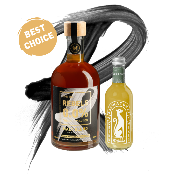 REBELS 0.0% WHISKEY SOUR - Perfect Cocktail Set (alcohol-free)