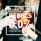 REBELS 0.0% Dry Month TRIO (Amaretto, Whiskey, Gin)  + mixers