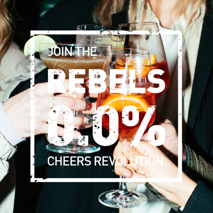 REBELS 0.0% MESSBECHER "Cheers Revolution"