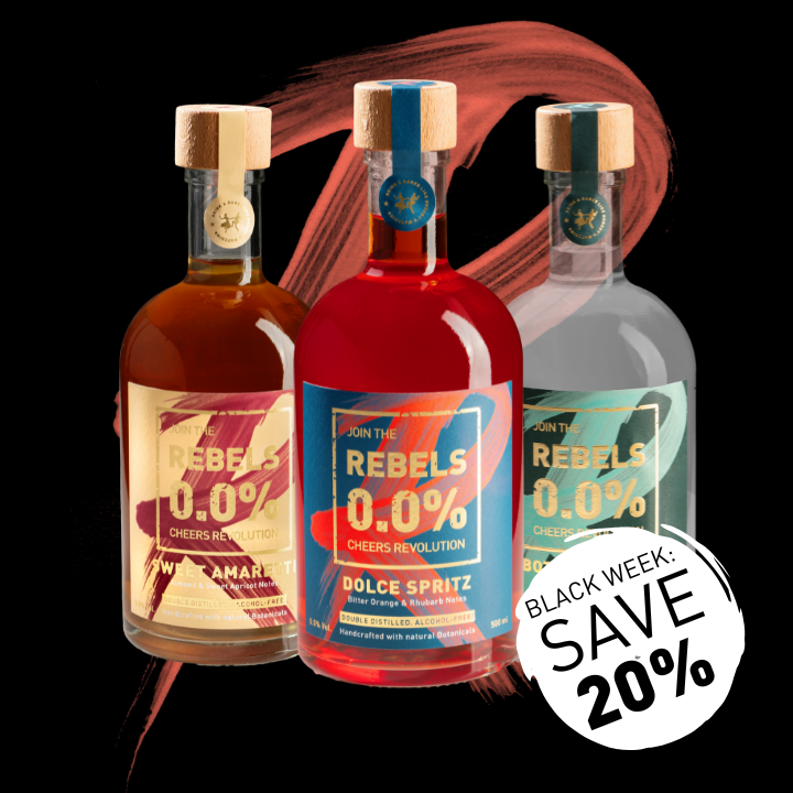 REBELS 0.0% BESTSELLER TRIO mit SPRITZ (20% BLACK WEEK DEAL)