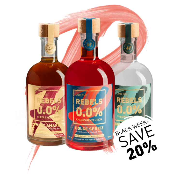 REBELS 0.0% BESTSELLER TRIO mit SPRITZ (20% BLACK WEEK DEAL)