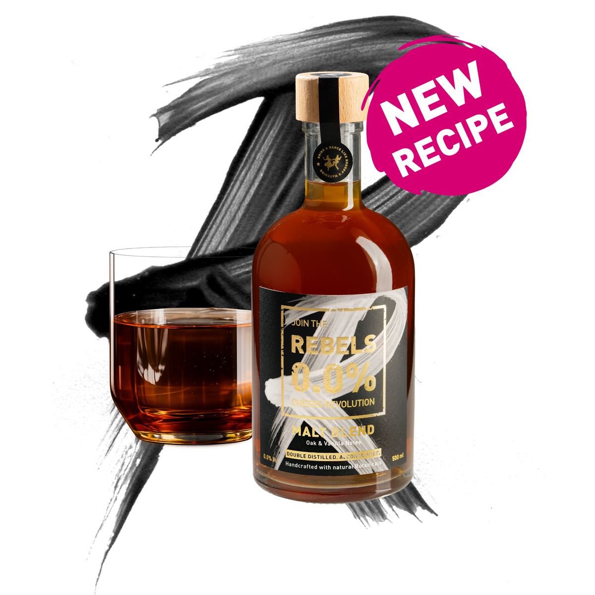 REBELS 0.0% MALT BLEND (alcohol-free dark spirit)