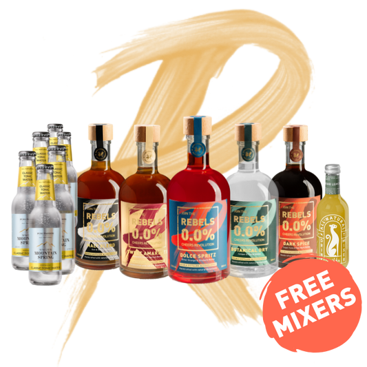 REBELS 0.0% ULTIMATE 5 BOTTLES + Free Mixers - Set