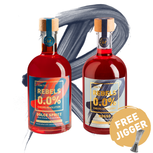 REBELS 0.0% Aperitivo DUO (Dolce Spritz & Botanical Dry) + GRATIS Jigger