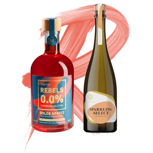 REBELS 0.0% ITALIAN SPRITZ-SET (alcohol-free) - NEW with big 750ml Sparkling